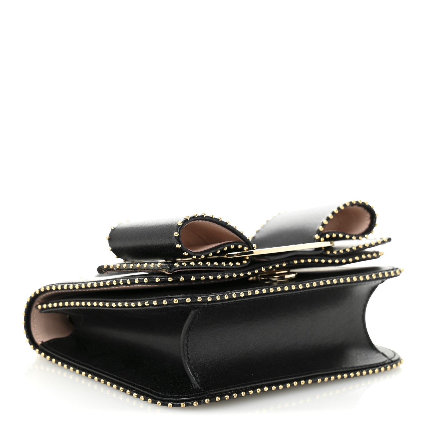 Salvatore Ferragamo Calfskin Studded Mini Vara Bow Rainbow