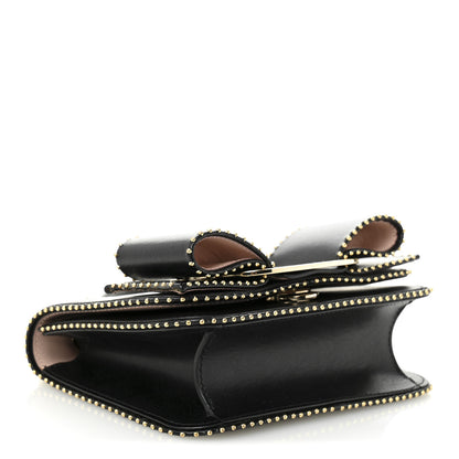 Salvatore Ferragamo Calfskin Studded Mini Vara Bow Rainbow Crossbody Bag Black 4 of 11