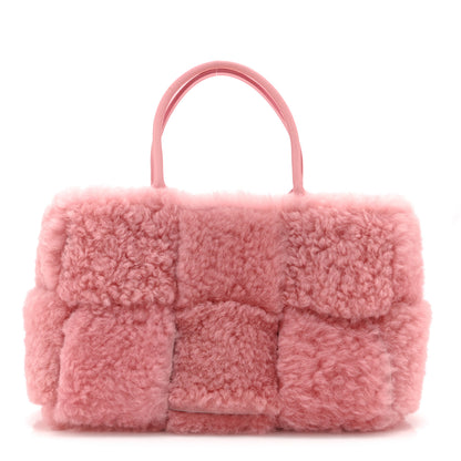 Bottega Veneta Shearling Small Intrecciato Arco Tote Popsicle 1 of 10