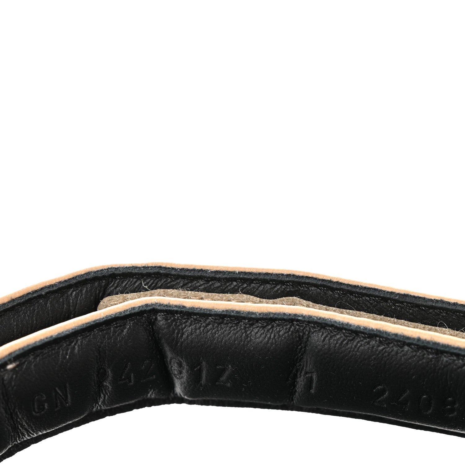 Hermes Lambskin Junior Womens Sandals 41 Beige Black 9 of 11