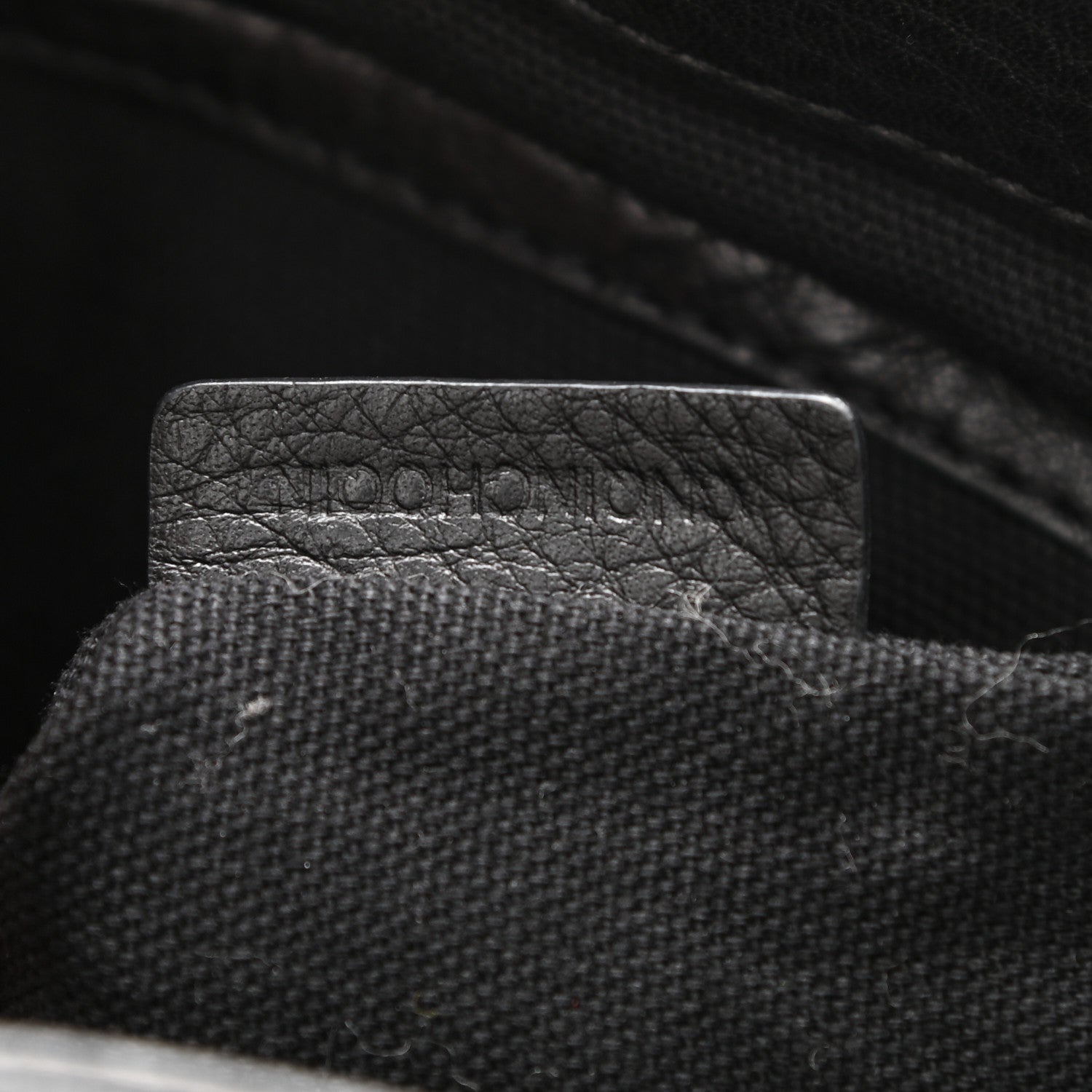 Burberry Canvas Mega Check Messenger Bag Black 8 of 9