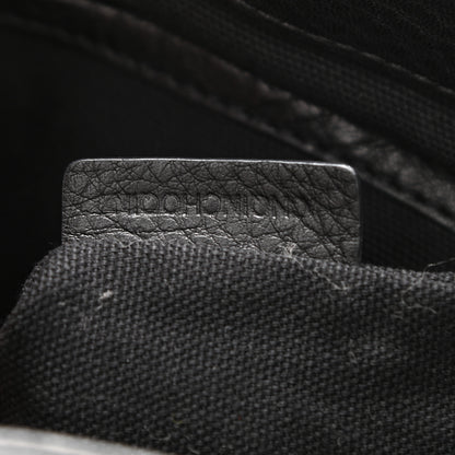 Burberry Canvas Mega Check Messenger Bag Black 8 of 9