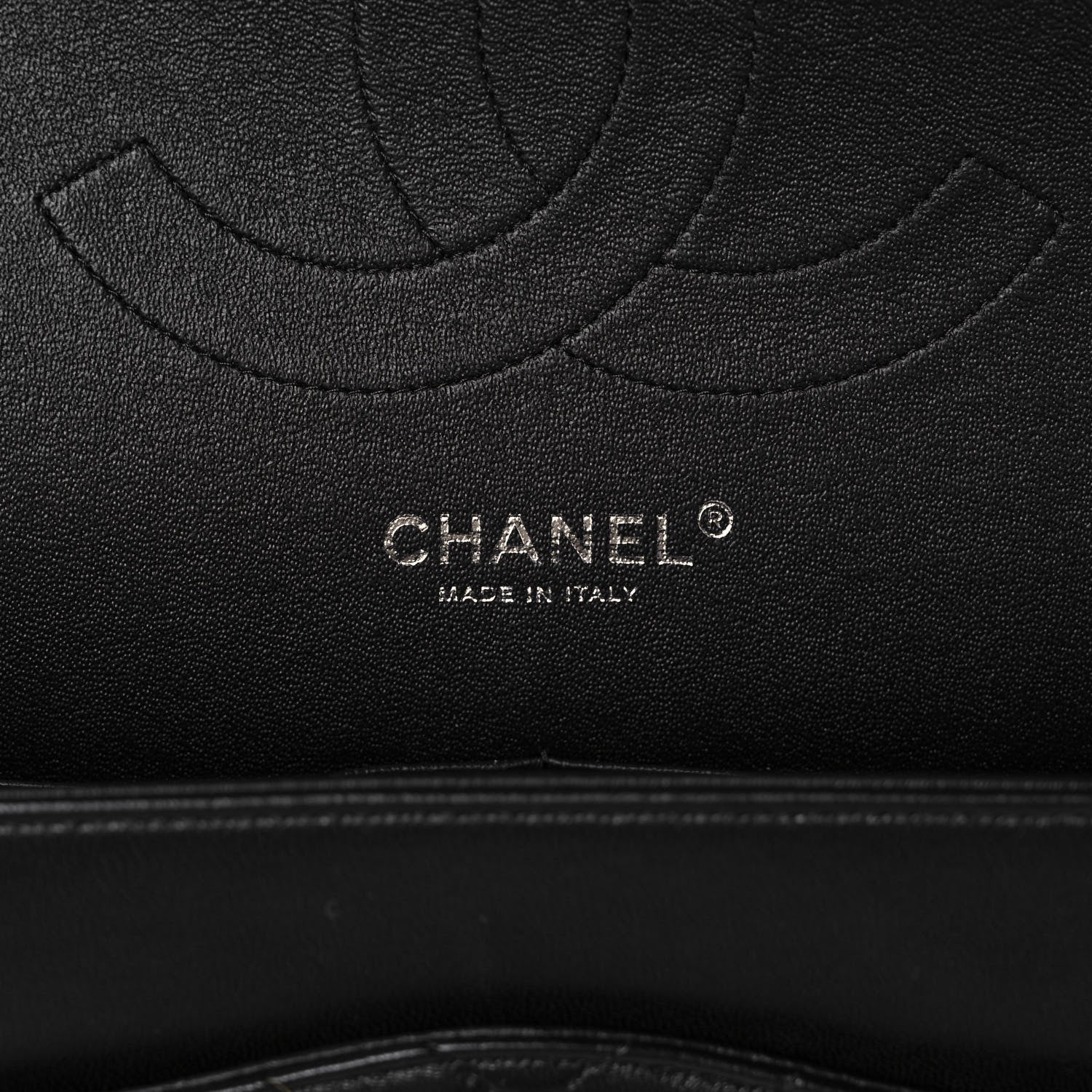 Chanel Lambskin Chevron Quilted Jumbo Double Flap So Black 6 of 11