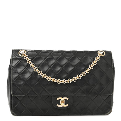 Chanel Lambskin Quilted Medium Bijoux Chain Double Flap Black 1 of 19