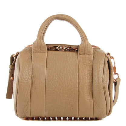 Alexander Wang Pebbled Lambskin Rockie Latte Rose Gold Hardware 1 of 8