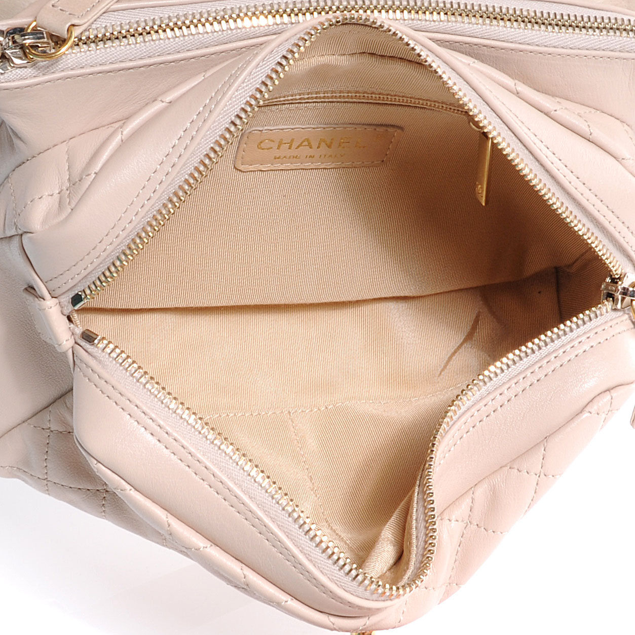 Calfskin Small Flap Beige