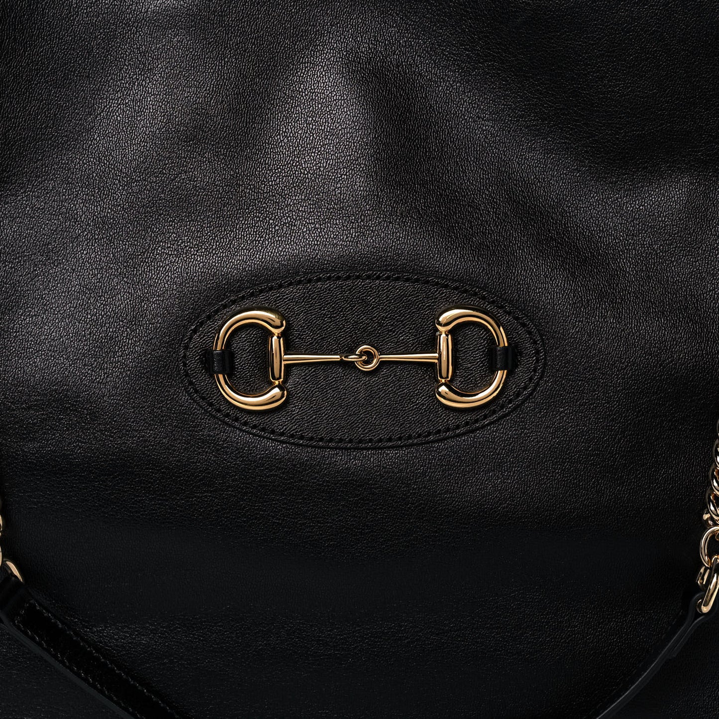 Calfskin Large Horsebit 1955 Tote Bag Black