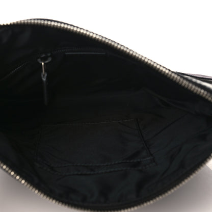 Gucci Techno Canvas Selleria Calfskin Web Small Flat Messenger Bag Black 4 of 8