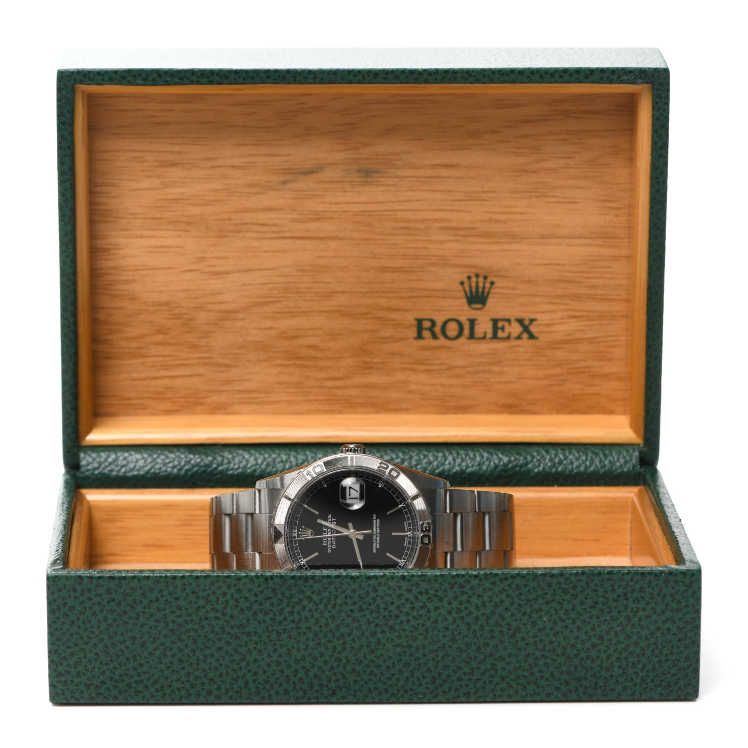 Rolex Stainless Steel 36mm Oyster Perpetual "Thunderbird" Datejust Watch Black 16264 5 of 5