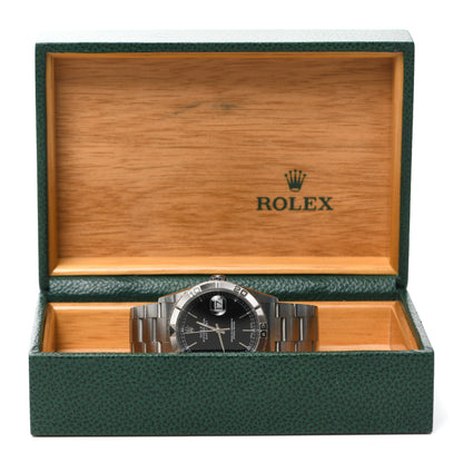 Rolex Stainless Steel 36mm Oyster Perpetual "Thunderbird" Datejust Watch Black 16264 5 of 5