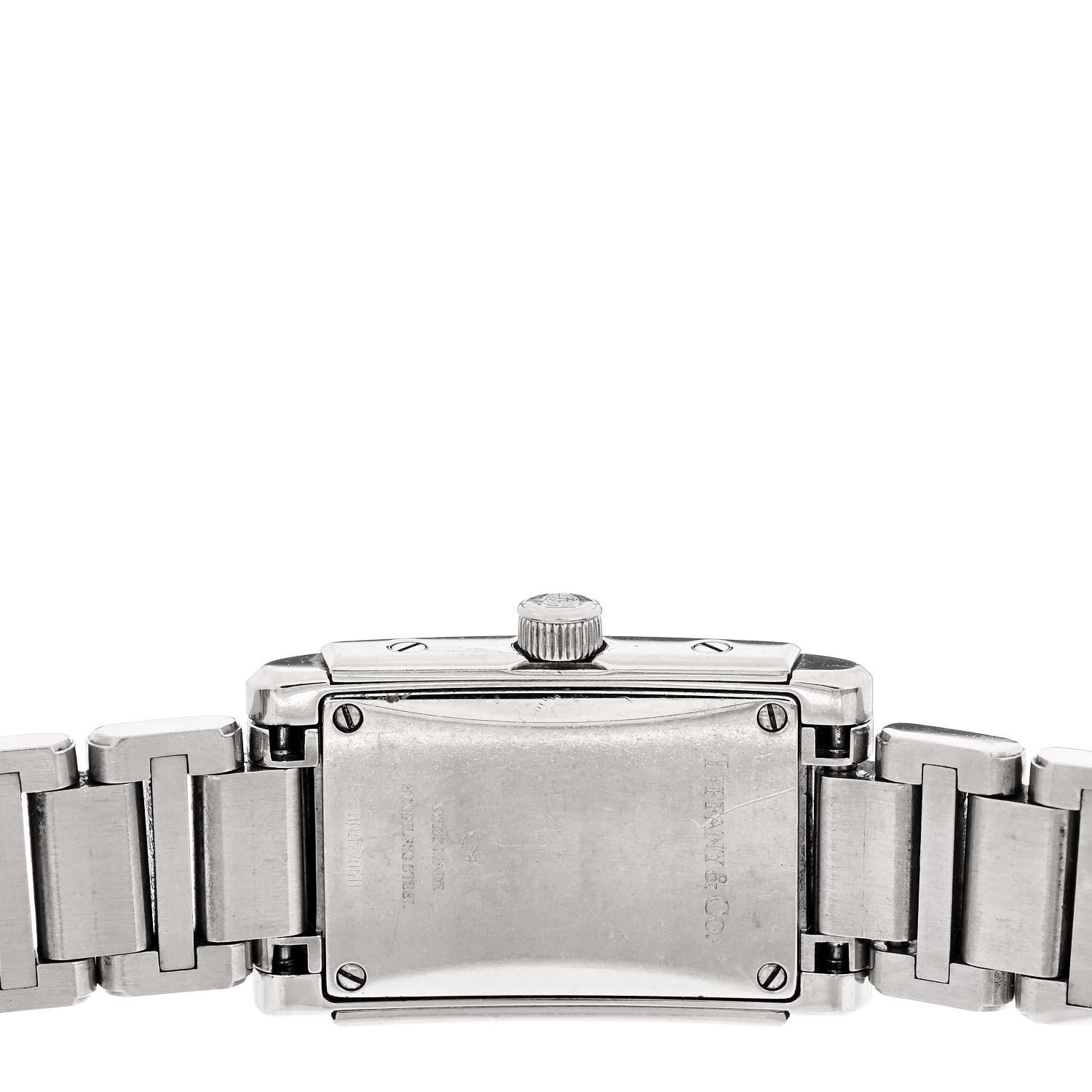 Tiffany Stainless Steel Diamond Bezel 18mm Resonator Quartz Watch 4 of 4