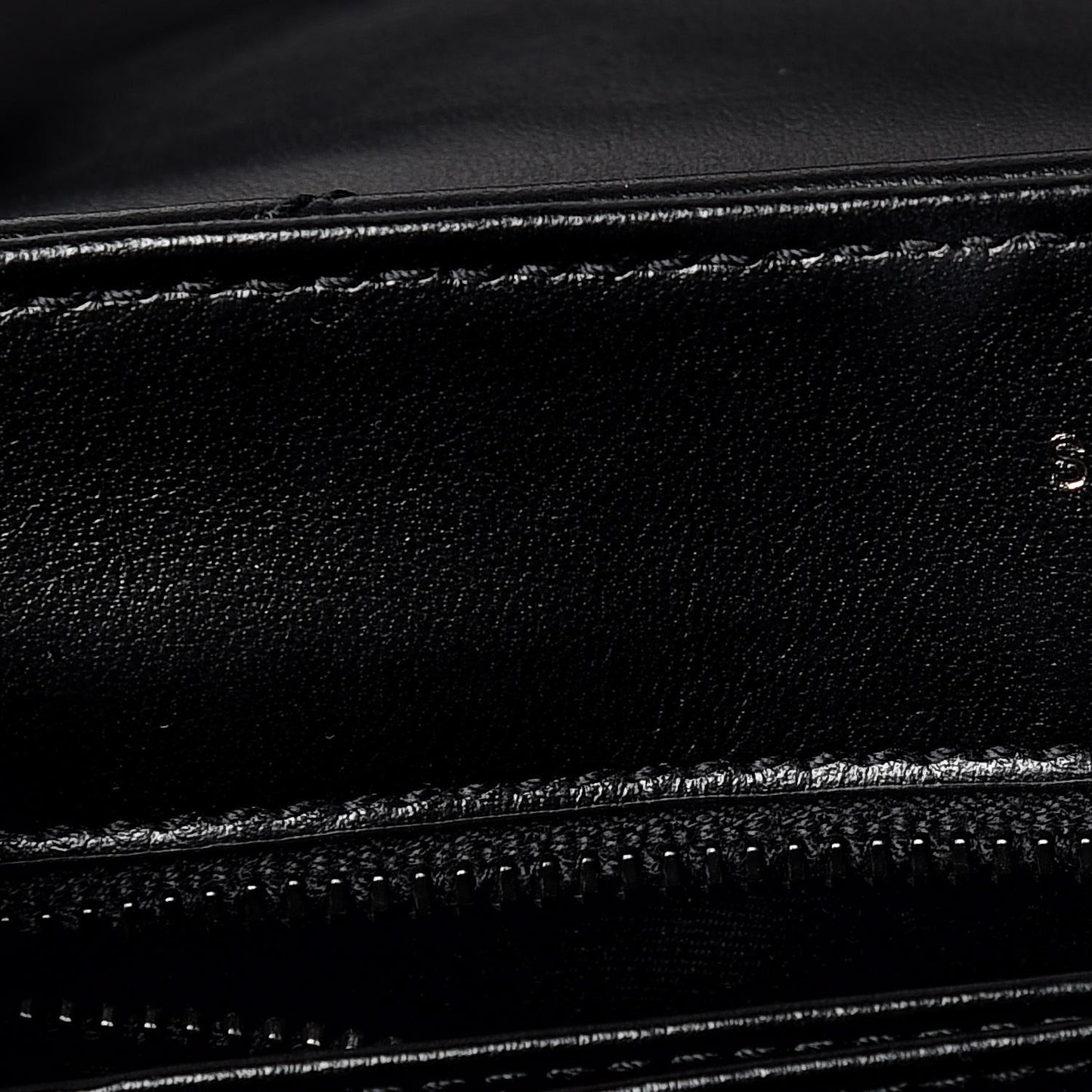 Calfskin Y Quilted Monogram Toy Loulou Crossbody Bag Black