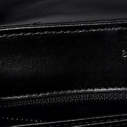 Saint Laurent Calfskin Y Quilted Monogram Toy Loulou Crossbody Bag Black 11 of 12