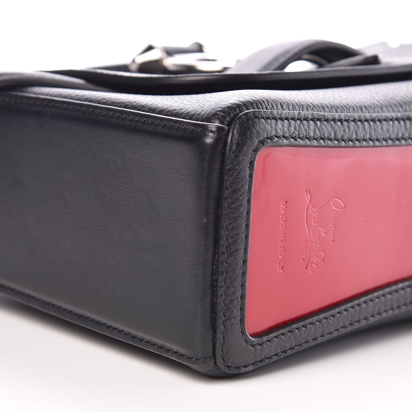 Pebbled Calfskin Small Rubylou Shoulder Bag Black