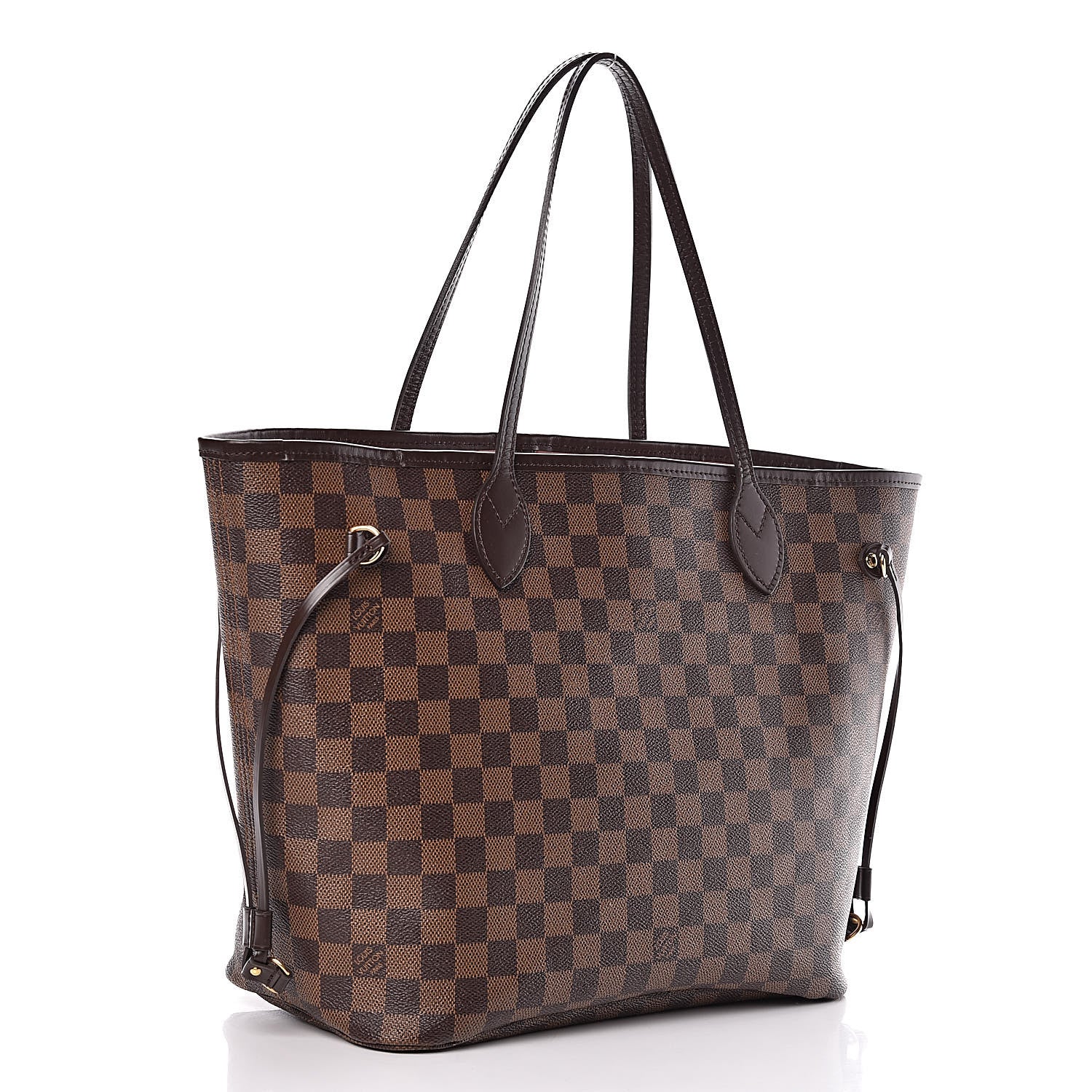 Louis Vuitton Damier Ebene Neo Neverfull MM Rose Ballerine 3 of 17