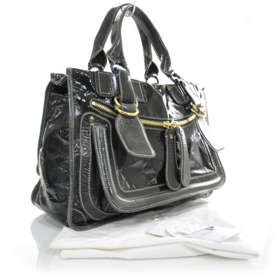 Patent Bay Tote Black