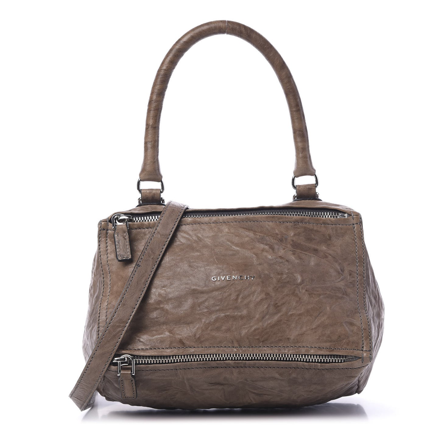 Tumbled Sheepskin Small Pandora Charcoal