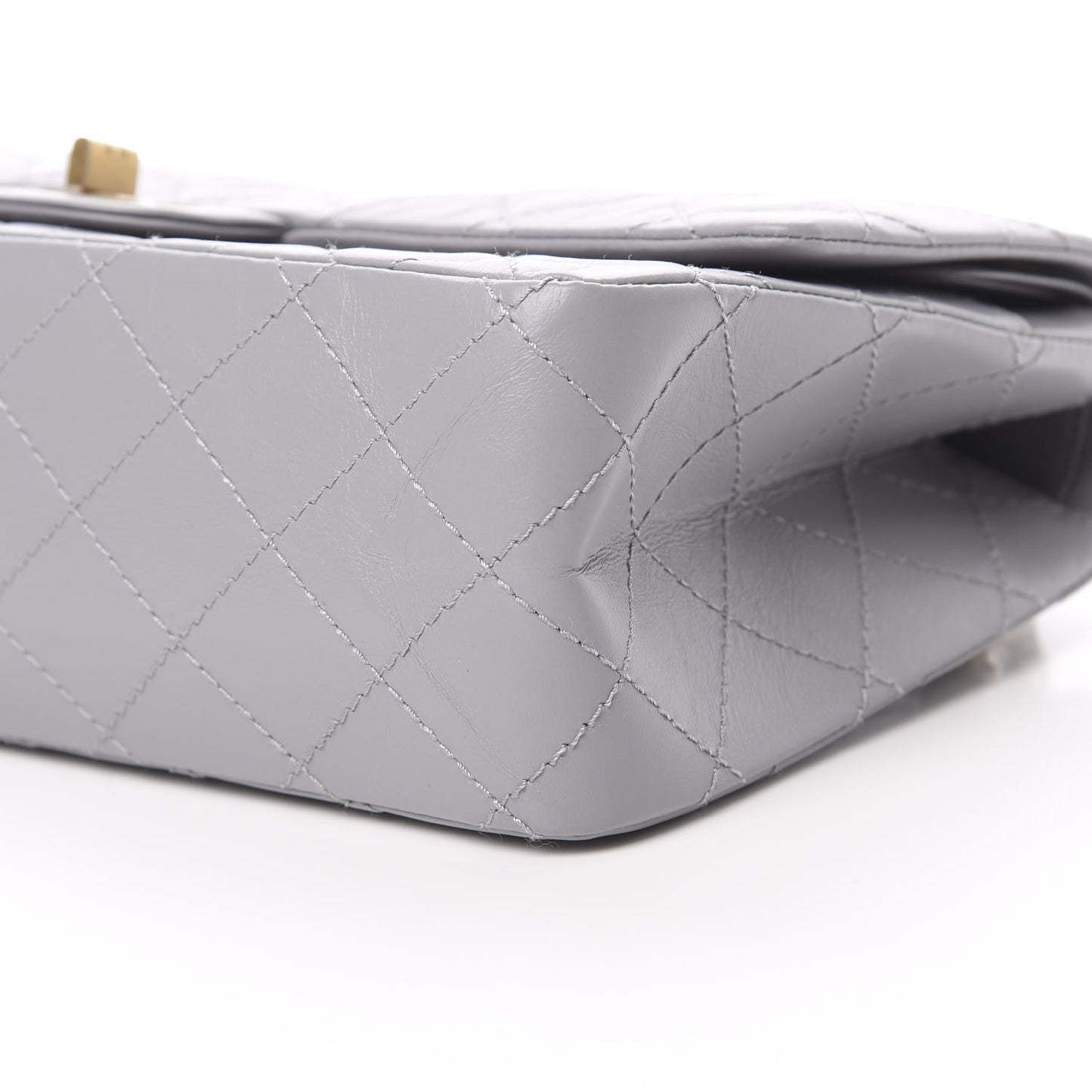 Aged Calfskin Quilted 2.55 Reissue 226 Flap Grey