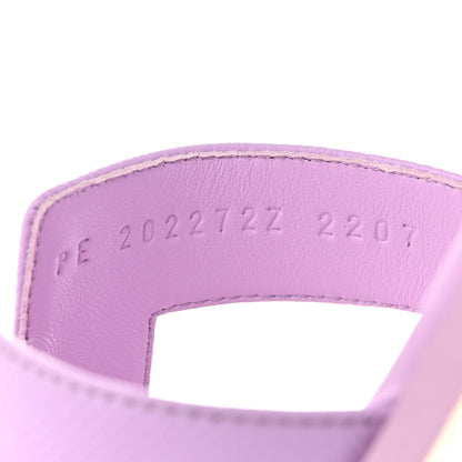 Hermes Epsom Oran Sandals 40 Violet Amethyste 8 of 9