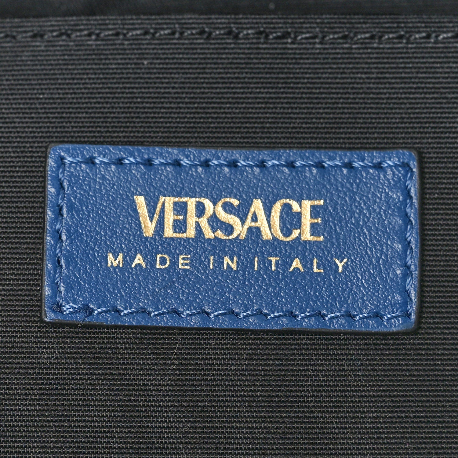 Versace Denim Quilted La Medusa Camera Bag Blue 6 of 10