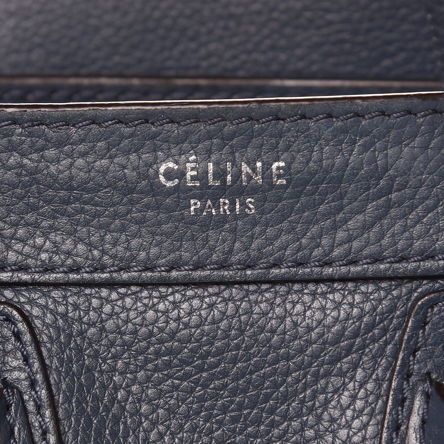 Drummed Calfskin Nano Luggage Orage