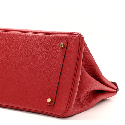 Hermes Togo Birkin 35 Rouge Casaque 10 of 10