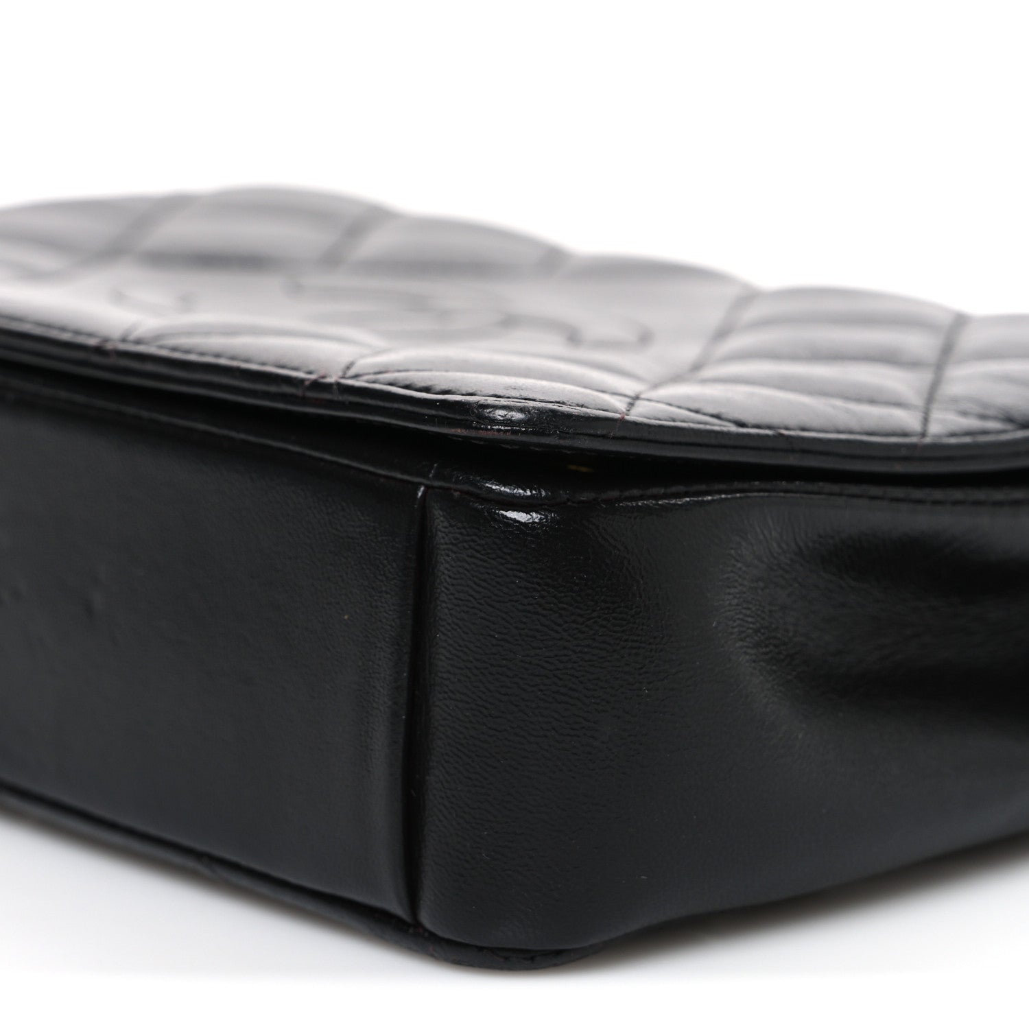 Chanel Lambskin Quilted Medium Diamond CC Flap Black 10 of 10