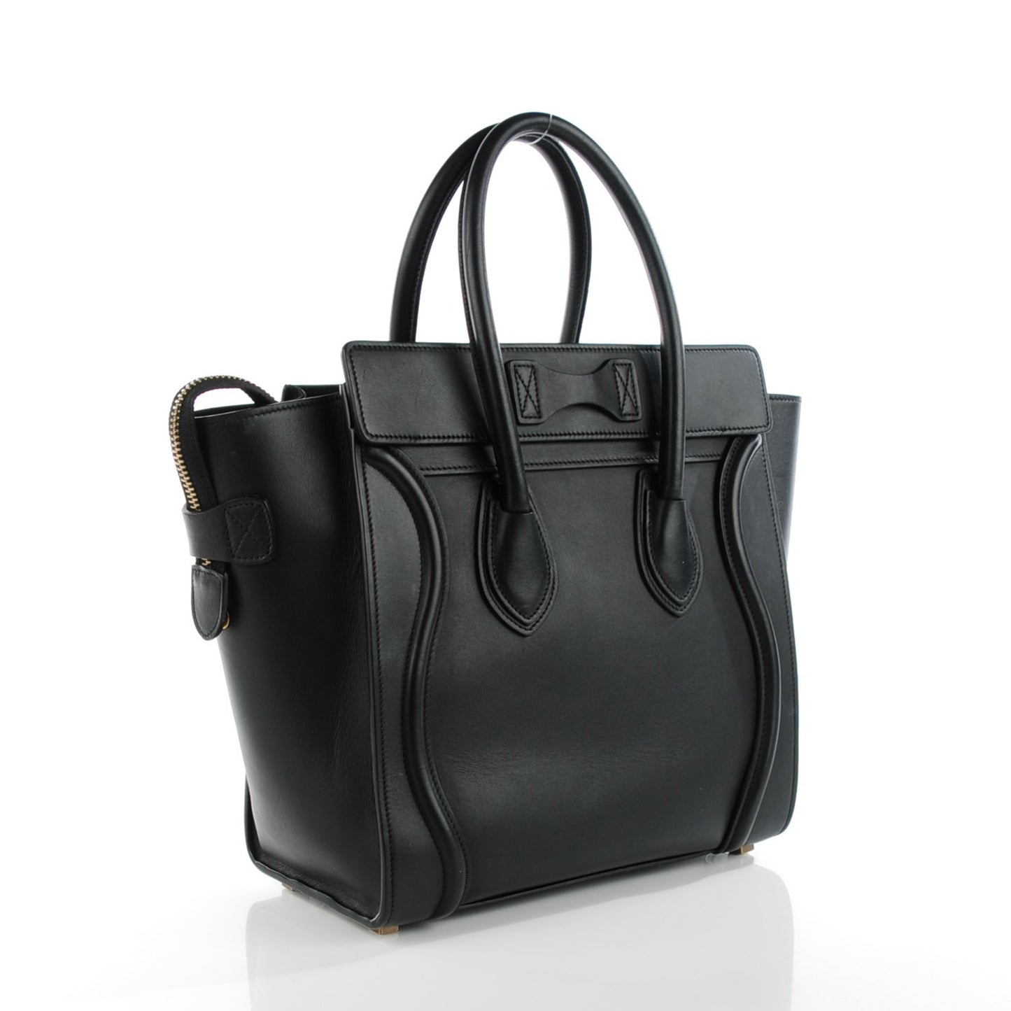 Smooth Calfskin Micro Luggage Black