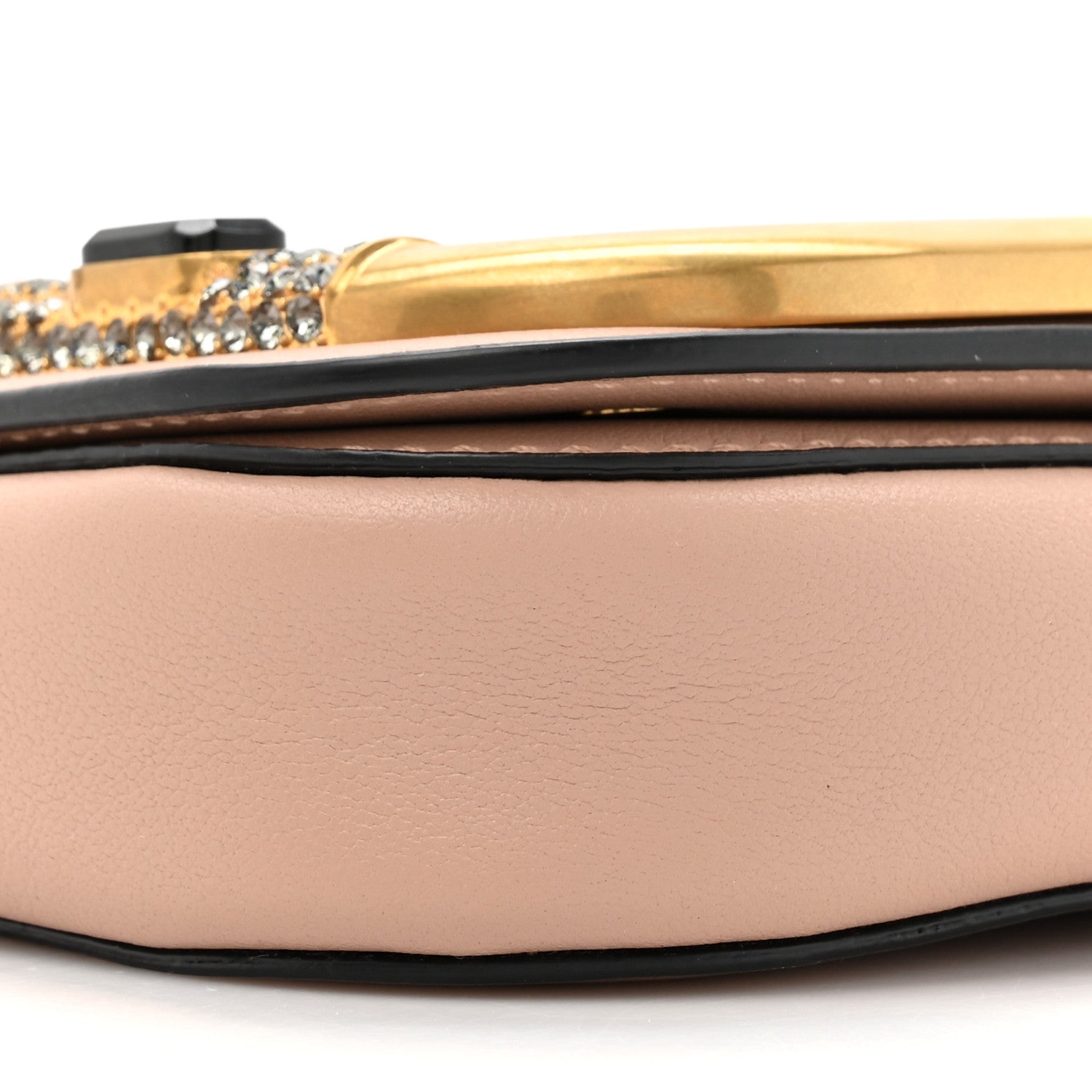 Valentino Garavani Calfskin Crystal Supervee Clutch Rose Cannelle 9 of 12