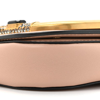 Valentino Garavani Calfskin Crystal Supervee Clutch Rose Cannelle 9 of 12