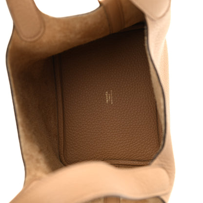 Hermes Taurillon Clemence Picotin Lock 18 PM Chai 4 of 8