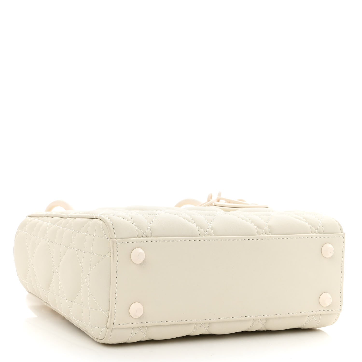 Christian Dior Ultra Matte Calfskin Cannage Mini Lady Dior White 4 of 10