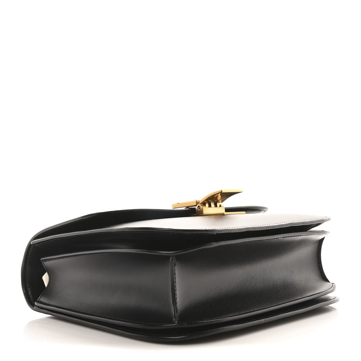 Box Calfskin Medium Classic Box Flap Bag Black