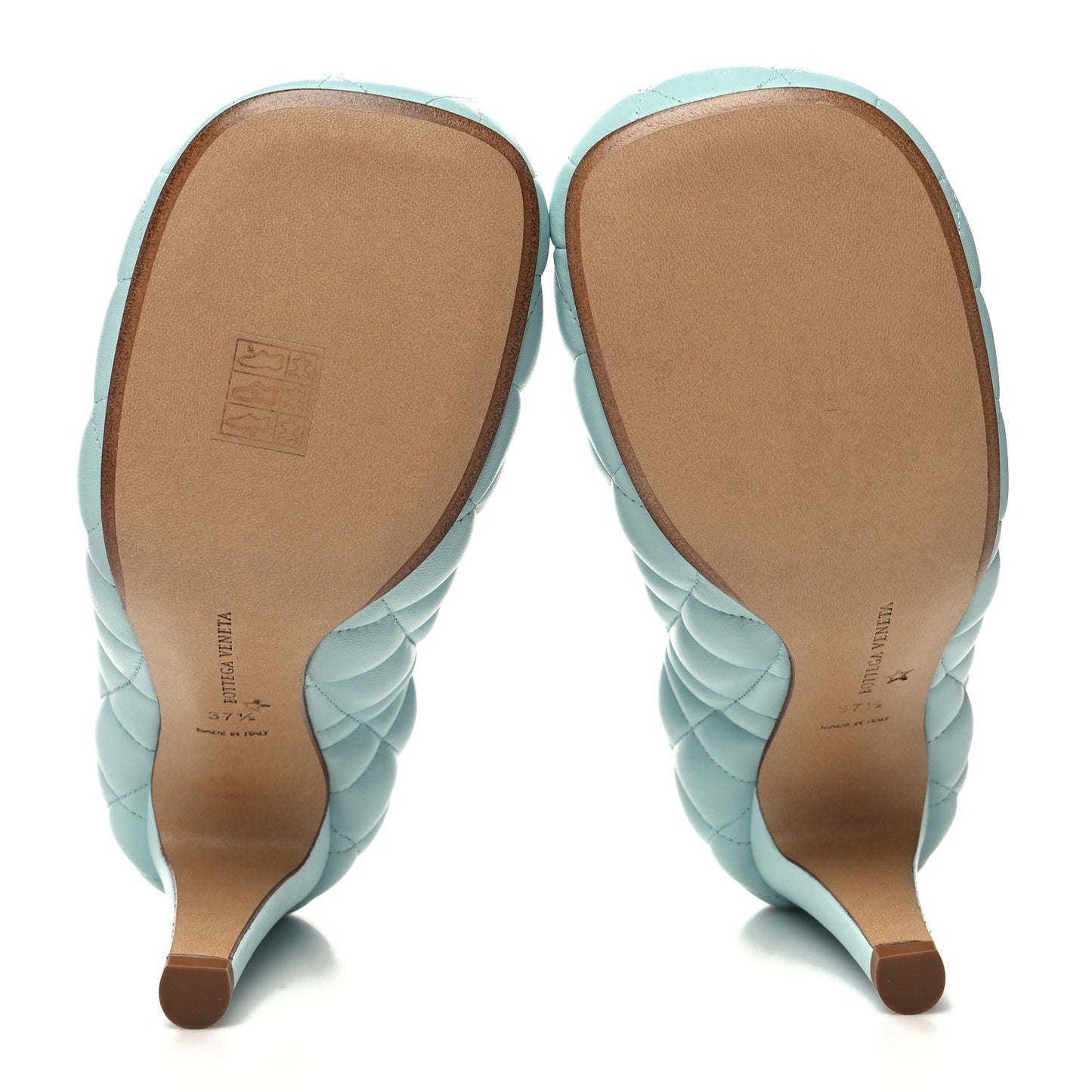 Nappa Matelasse Padded Dream Pumps 37.5 Topazio