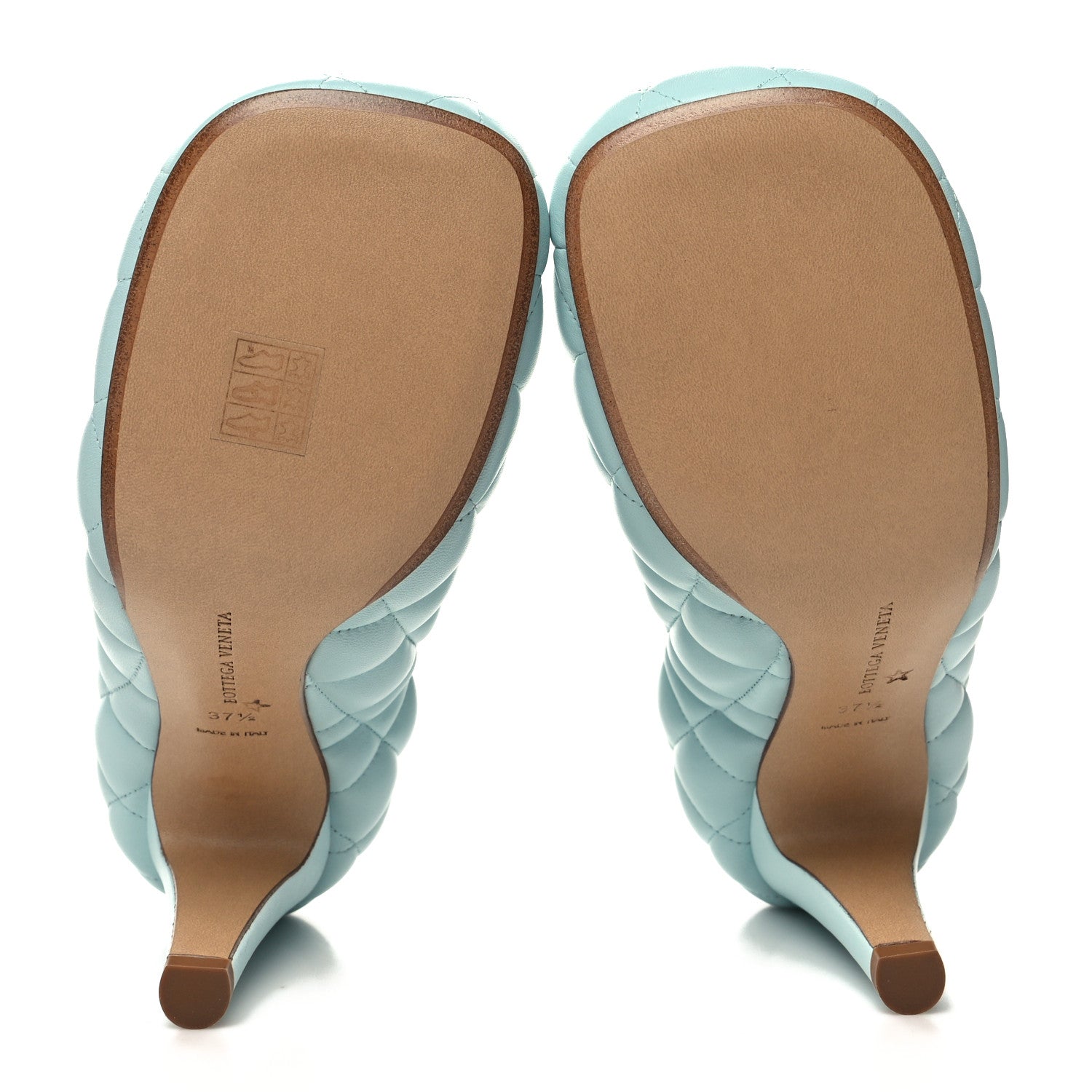 Bottega Veneta Nappa Matelasse Padded Dream Pumps 37.5 Topazio 5 of 7