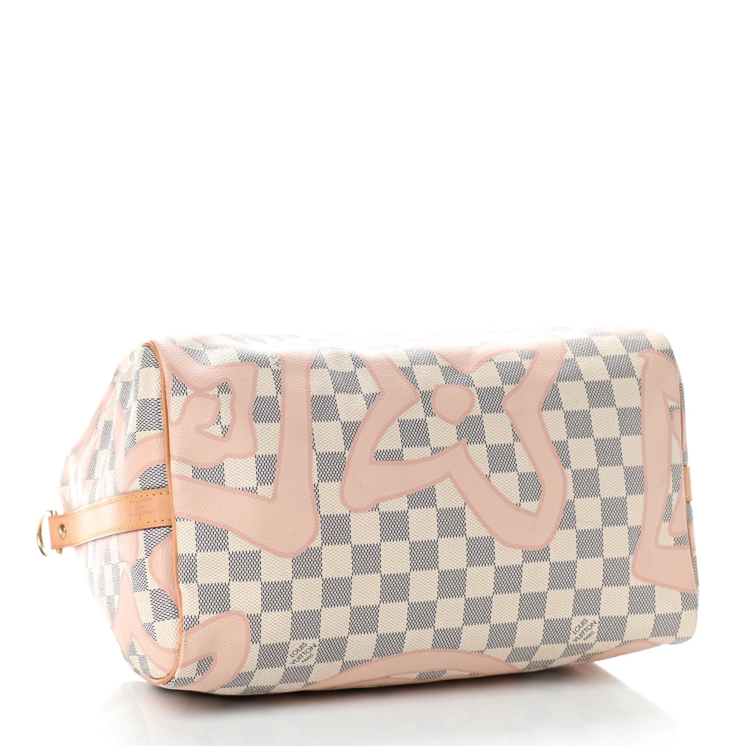 Louis Vuitton Damier Azur Tahitienne Speedy Bandouliere 30 Rose Ballerine 4 of 9