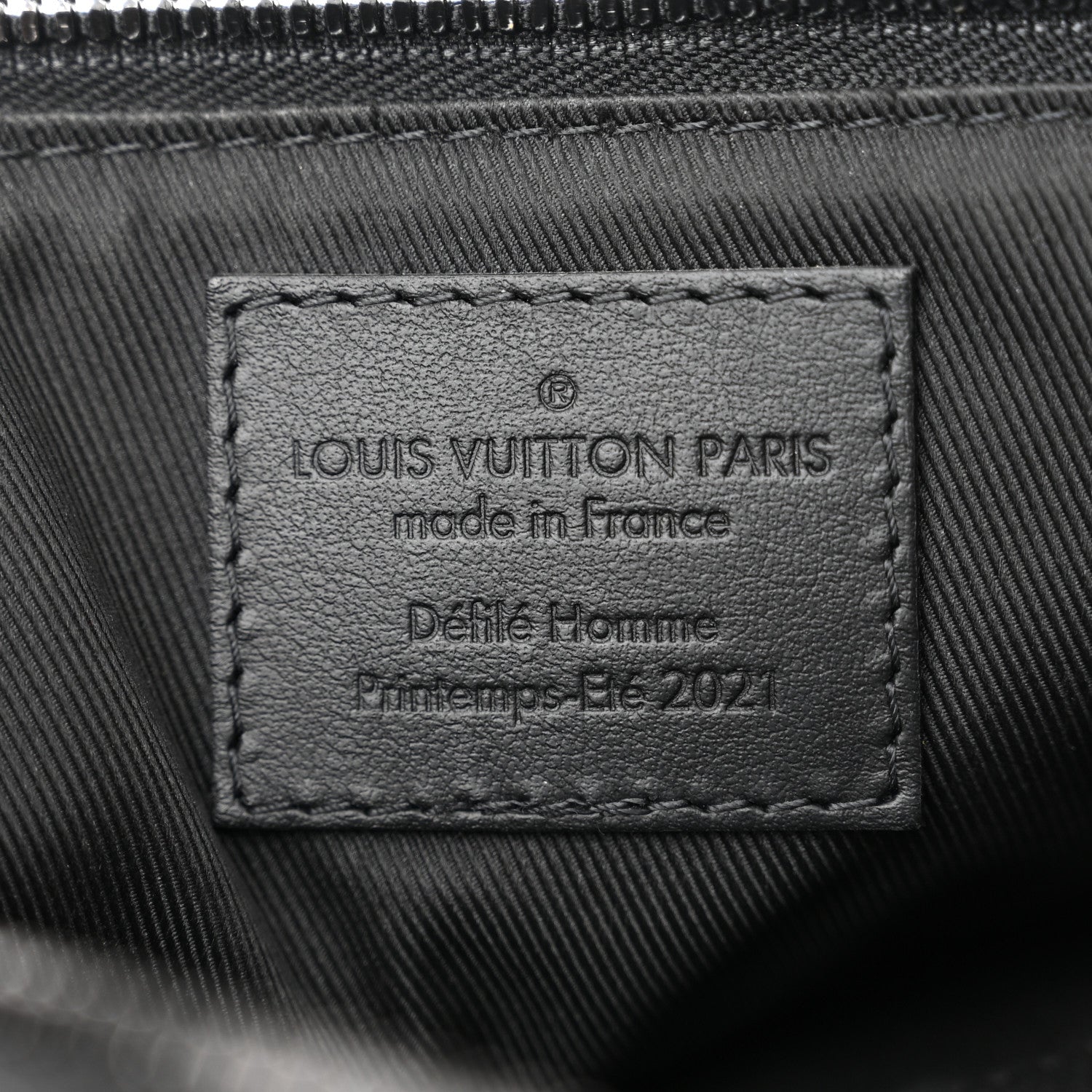 Louis Vuitton Calfskin Damier Distorted City Keepall Black 5 of 9