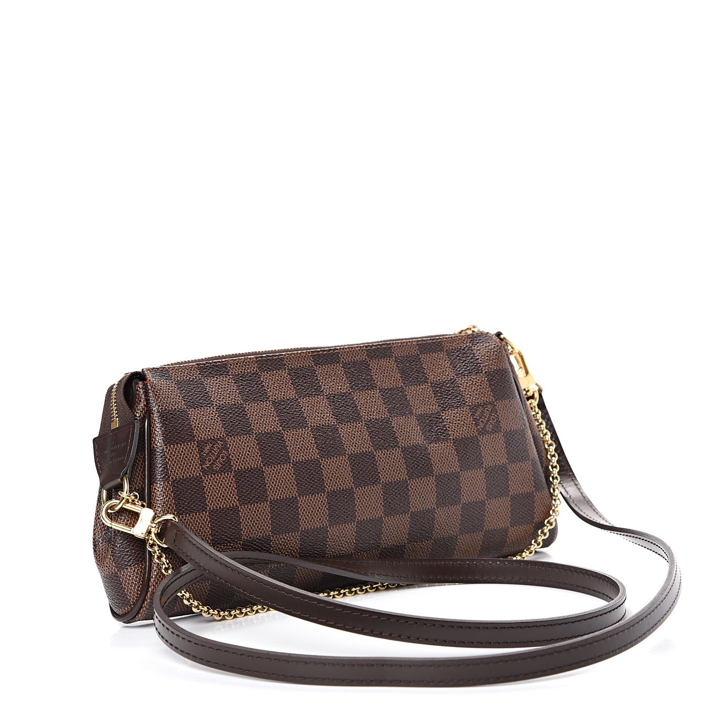 Louis Vuitton Damier Ebene Eva Clutch 2 of 9