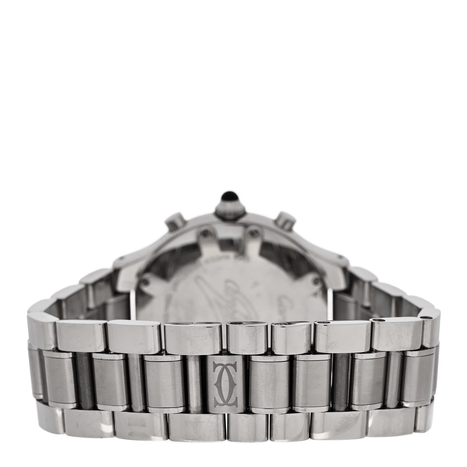 Cartier Stainless Steel 38mm Must de 21 Chronoscaph Quartz Watch Black 3 of 4