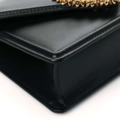 Dolce & Gabbana Smooth Calfskin Small Devotion Envelope Top Handle Bag Black 8 of 9