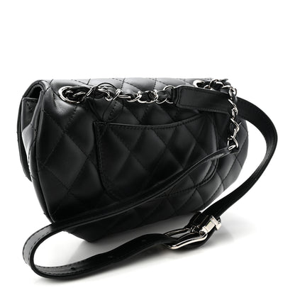 Chanel Calfskin Quilted CC Uniform Flap Belt Bag Black 3 of 11
