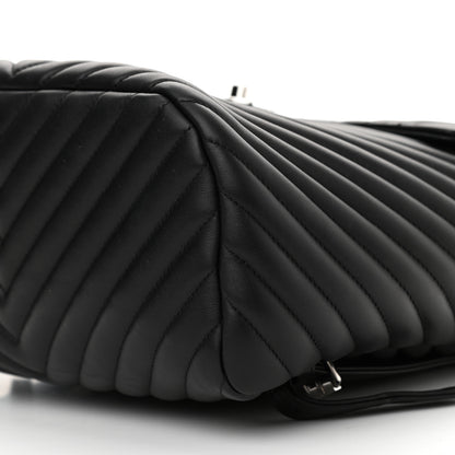 Chanel Calfskin Chevron Quilted Large Urban Spirit Backpack Black 10 of 10