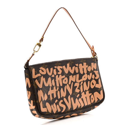 Louis Vuitton Monogram Graffiti Pochette Accessories Peach 3 of 10