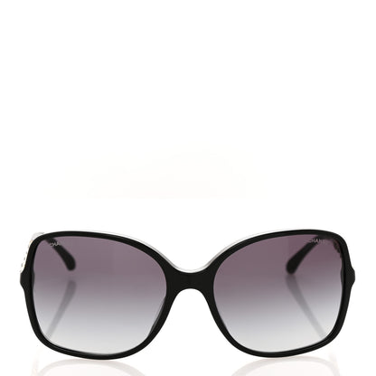 Chanel Acetate Lambskin Chain Square Sunglasses 5210-Q Black 2 of 8
