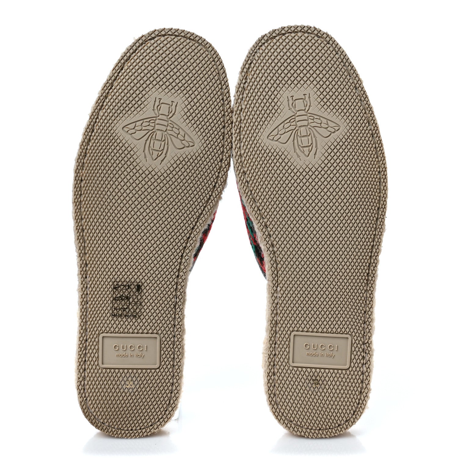 Gucci Tweed Wool Houndstooth Womens Fria Slippers 36 Red Green New Acero Butterscotch 5 of 10