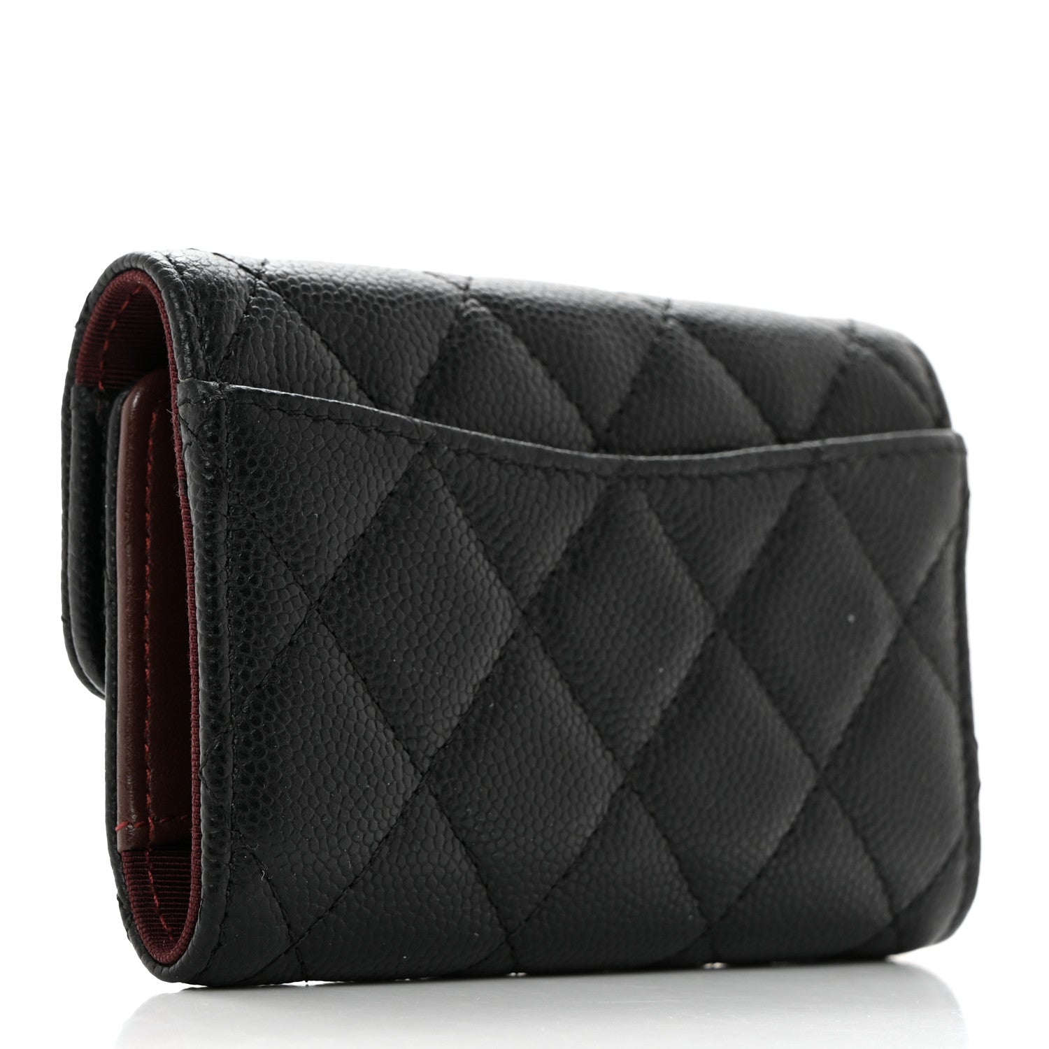 Chanel Caviar Quilted Classic 4 Key Holder Wallet Black 3 of 8