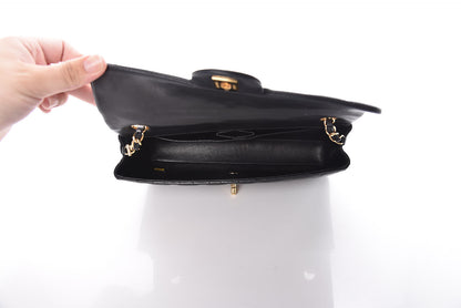 Chanel Lambskin Quilted East West Flap Black 5 of 12