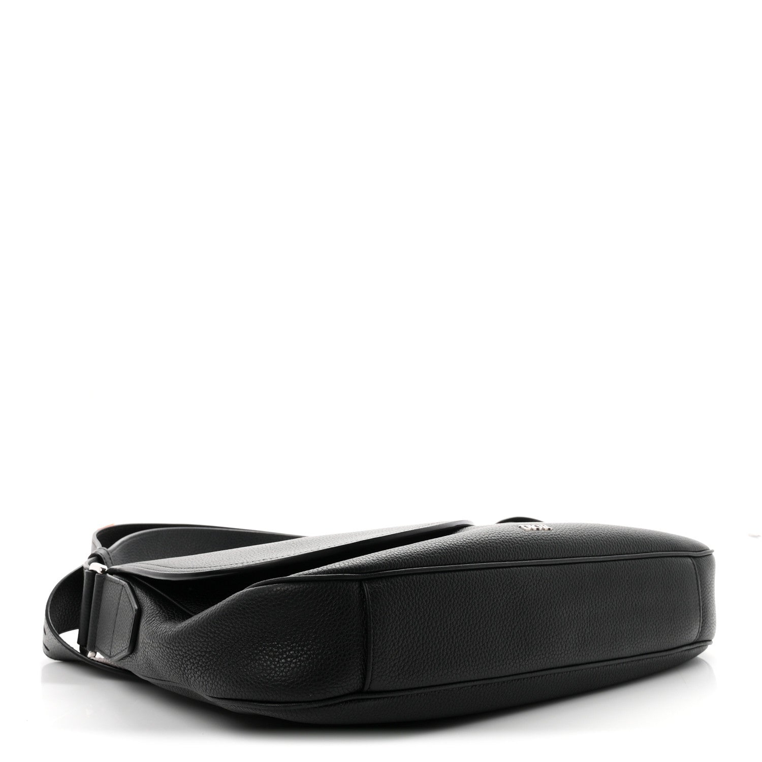 Christian Dior Grained Calfskin Saddle Messenger Bag Black 4 of 10