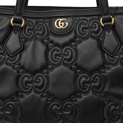 Gucci Calfskin GG Matelasse Medium Ophidia Shopping Tote Black 8 of 10