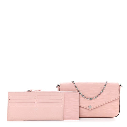 Louis Vuitton Epi Pochette Felicie Rose Ballerine 1 of 15